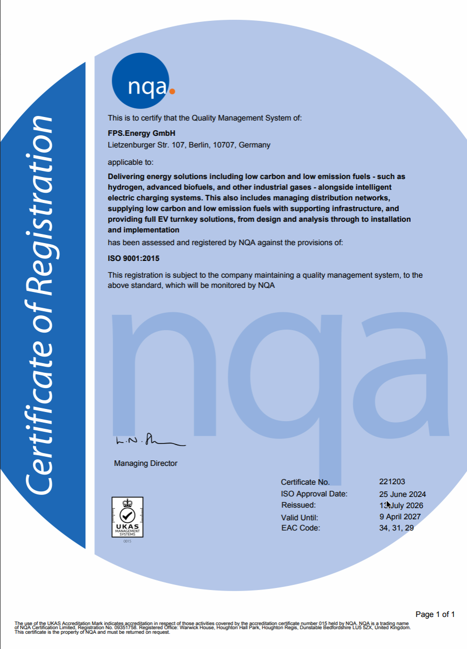 ISO 9001:2015 Zertifikat